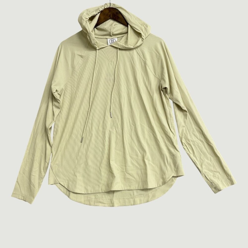 Sage Collective Tan Long Sleeve Pullover Women's M Active Hoodie M0246